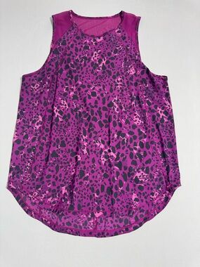 lululemon athletica Purple/Pink Animal Print Sleeveless Tank